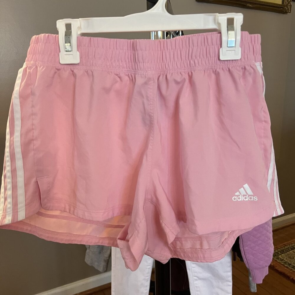 Pink Adidas shorts